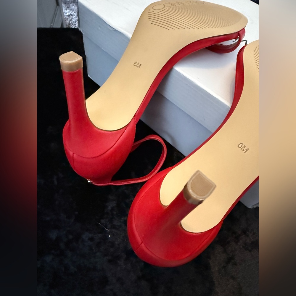 New Calvin Klein Red Fairy heels size 6 - Picture 8 of 10